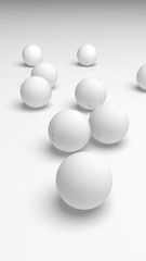 White abstract background. Lowpoly backdrop. Crumpled paper. 3D illustration