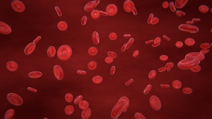 3d illustration blood structure. red blood cell, erythrocytes and leukocytes.