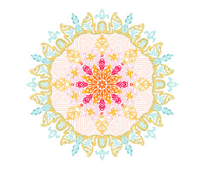 Elegant beautiful abstract paisley baroque pattern