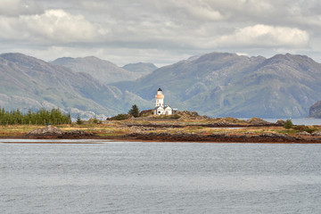 lighthouse on the shore