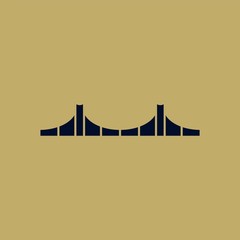 Bridge logo design with premium concept