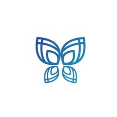 Butterfly Logo Design with modern concept