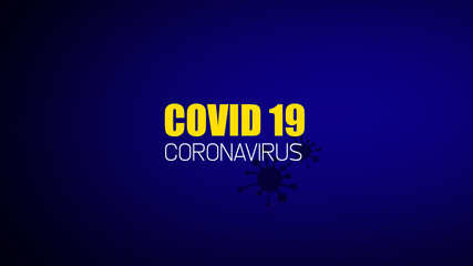 abstract background with coronavirus .covid 19