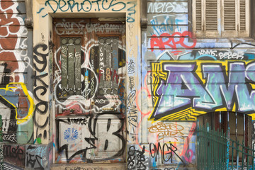 16 Aug 2018. grafiiti art streets of Marseille, France