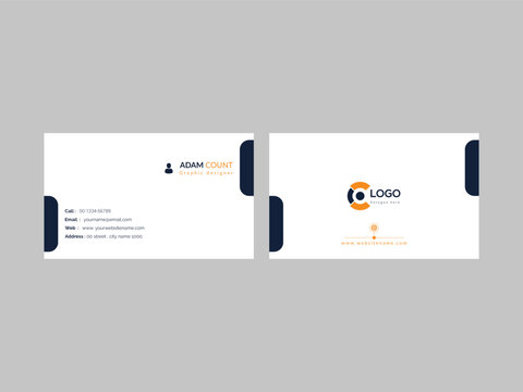 Simple and clean business card template vector design. Modern,creative, or corporate flat business card and visiting card.