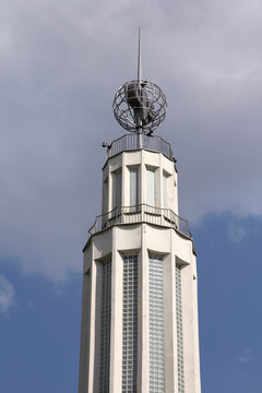 POZNAN, POLAND - JUNE 6, 2011: Poznan International Fair building in Poznan, Poland. Poznan International Fair (Polish: Miedzynarodowe Targi Poznanskie, MTP) is the biggest industrial fair in Poland.