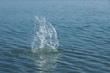 water splash in the sea