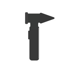 Otoscope icon on white background. Silhouette vector design.