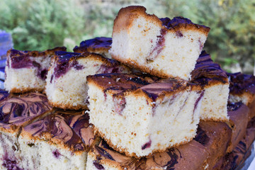 Traditional homemade biscuits sweet dessert delights, pastry during hotel brunch buffet