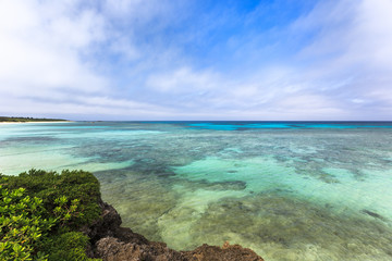 日本最南端、沖縄県波照間島・3月の海