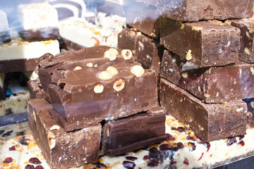 Traditional homemade biscuits sweet dessert delights, pastry during hotel brunch buffet