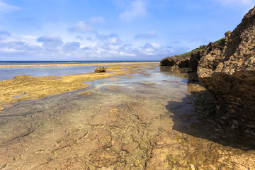 日本最南端、沖縄県波照間島・3月の海