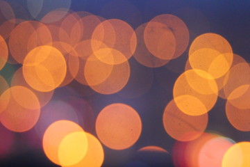 Bokeh of night city lights, background
