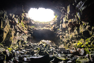 Old Lava cave in Iceland (open for tourists)