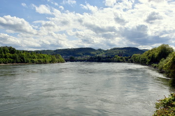 Der Rhein bei Bad S&auml;ckingen