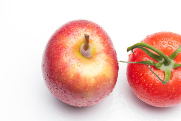 Red fruits, healthy fruits and with antioxidants