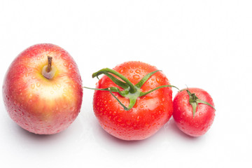 Red fruits, healthy fruits and with antioxidants