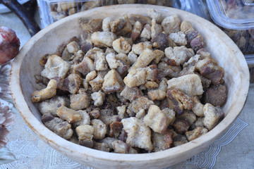Assorted meat products. Street food, fast food assortment of meat
