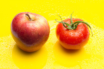 Red fruits, healthy fruits and with antioxidants