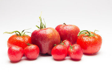Red fruits, healthy fruits and with antioxidants