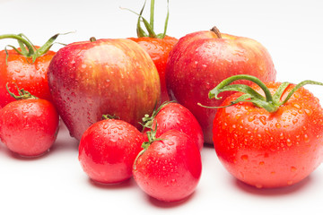 Red fruits, healthy fruits and with antioxidants