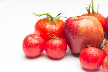 Red fruits, healthy fruits and with antioxidants