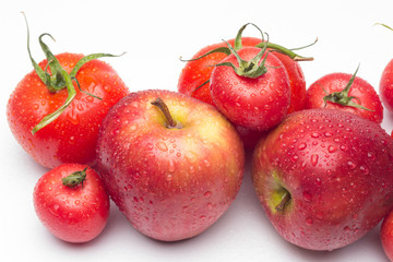 Red fruits, healthy fruits and with antioxidants