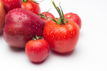 Red fruits, healthy fruits and with antioxidants