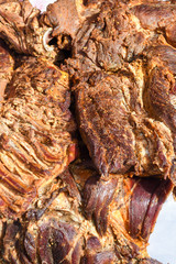 Assorted meat products. Street food, fast food assortment of meat