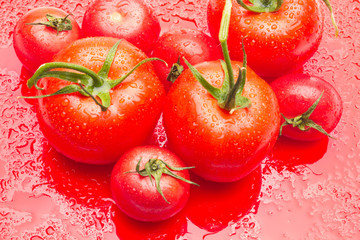 Red fruits, healthy fruits and with antioxidants