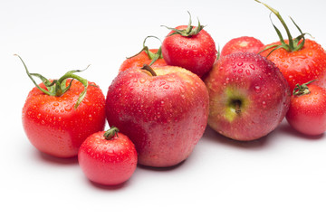 Red fruits, healthy fruits and with antioxidants