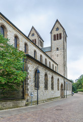 Fototapeta na wymiar Abdinghof Church, Paderborn, Germany