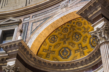 Rome, 10.11.2019, Pantheon, interior, Basilica of Saint Mary and the martyrs (Santa Maria ad...