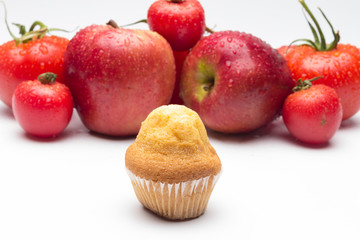 Red fruits, healthy fruits and with antioxidants