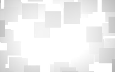 White abstract background. Misty backdrop with grey squares. 3D illustration