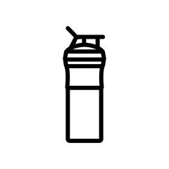 liquid sports shaker icon vector. liquid sports shaker sign. isolated contour symbol illustration