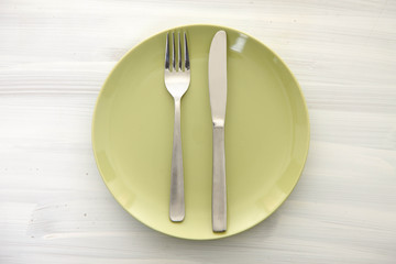 カトラリーによる食事終了の合図