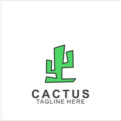 Cactus logo with creative concept
