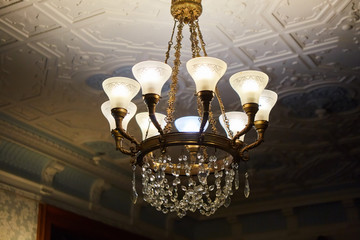 Ceiling chandelier the classic shape of vintage style
