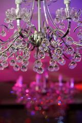 Ceiling chandelier of classic vintage style shape