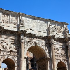 Obraz premium Rome, Italy - Constantine Arch. Italian landmarks.