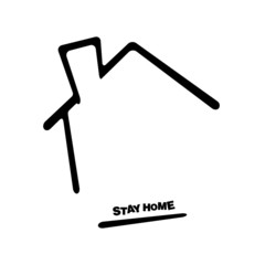 [stay home] vector icons