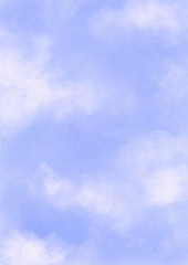Blue sky watercolor background