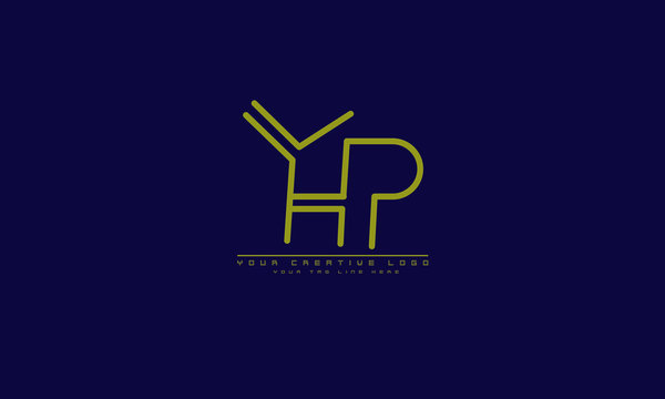YHP PHY abstract  vector logo monogram template