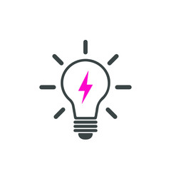 bulb vector icon 