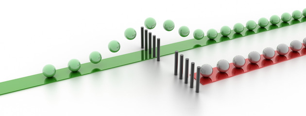 Challenge and competition concepts, original 3d rendering