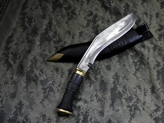 Kukri combat knife made of carbon steel
