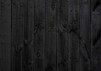 Black wood texture background coming from natural tree. Old wooden panels that are empty and beautiful patterns.