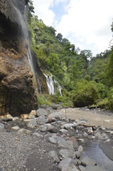 Canyon hiking trail in Tumpak Sewu Waterfall
