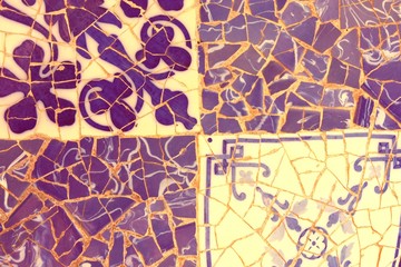 Barcelona detail. Retro color filtered style.